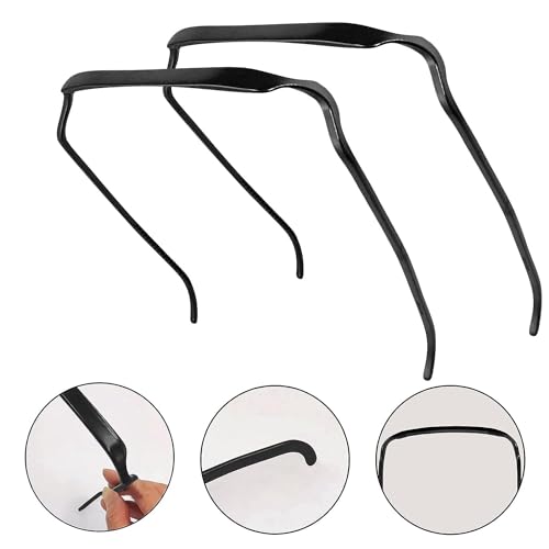 INCHOR 2pcs Sunglasses Headband For Women, Invisible Hoop Hairband, The Headband That Fits Like Sunglasses, Hairstyle Fixing Tool, Suitable For Curly And Thick Hair With Square Headband
