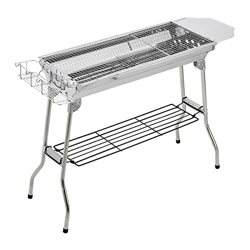 Parrilla para acampar al aire libre grande de acero inoxidable 2