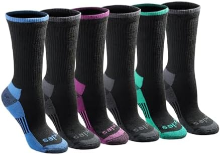 Dickies Women's Dri-tech Merino Wool-blend Moisture Control Crew Socks (5 Pairs) Socks