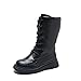 Girls Ankle Boots High Top Thick Leather Waterproof Zipper Boot Fashion Thick Soft Flat Outdoor Shoe
