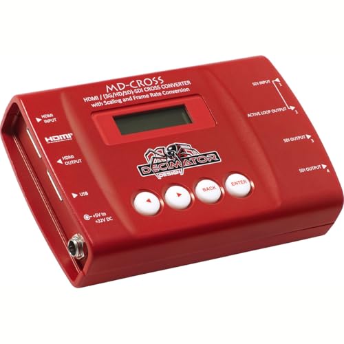 Decimator MD-Cross Miniature SDI/HDMI Cross Converter with Scaling and Frame Rate Conversion