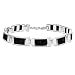 Produktbild Tuscany Silver Damen Sterling Silber 10mm x 5.7mm Rechteck Onyx Bar Armband 18cm/7zoll 8.22.3041