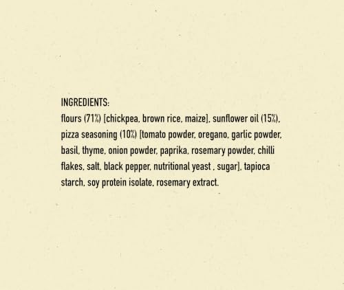 Image of Nourish Organics NYC Pizza Protein Puffs | 12g Plant Protein per Pack | Baked, Not Fried | Made with Chickpea, Brown Rice & Maize | No Maida, No Palm Oil | Gluten-Free Snack with Italian Pizza Flavour | 60g (Pack of 4)