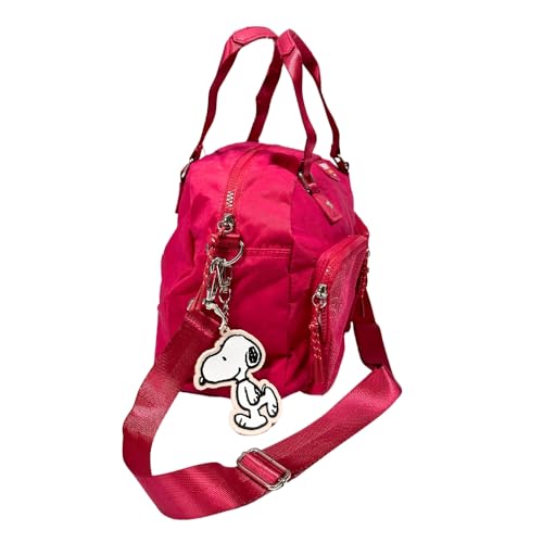 Bolsa Baú G Oficial SNOOPY Colors em Nylon SP2848 Pink
