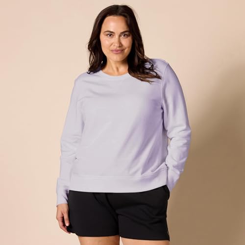 Image of Amazon Essentials Women's Fleece Crewneck Long Sleeve Pullover Sweatshirt (Available in Plus Size)