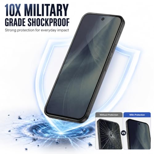Image of ArmourPro Tempered Glass for Google Pixel 11-9H Screen Protector with Black Border, Anti Scratch, Edge-to-Edge Coverage, HD Clarity, Smooth Touch, Case Friendly | Black