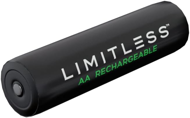 Miniatura 3 de Limitless - Paquete de 8 baterías AA recargables con cargador, baterías universales de 2700 mAh NiMH de alta capacidad y sistema de carga de batería