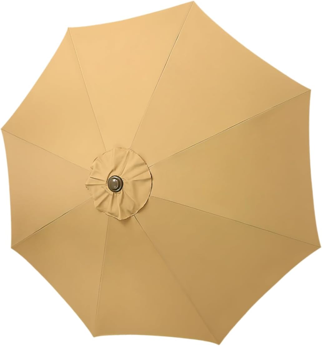 Patio Umbrella Canopy Replacement Cover Durable UV Protection for Ribs Outdoor Umbrellas for Gardens Pools and Patios Versatile Shading