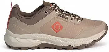 Zapatillas de Senderismo para Mujer - Yoshi-W - Tecnología de Suela TPR Antideslizante - Exterior de Malla y PU - Tacos de 2-3mm - Tracción en Todo Terreno - Color Natural - Tallas 36-41