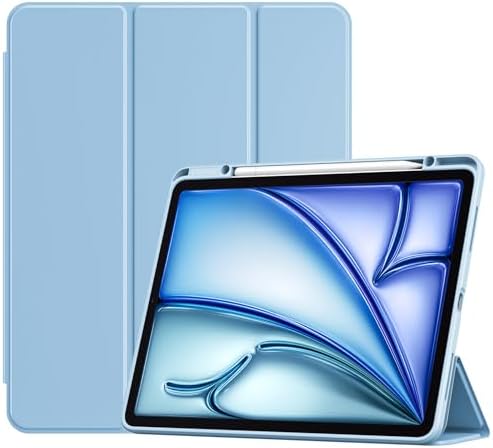 ProCase Hülle mit Stifthalter für iPad Air 13 Zoll M4/M3/M2 (2026/2025/2024), Dreifache Schutzhülle Case für 13" iPad Air, Schutzhülle Case Cover für iPad Air 13, Auto Wake/Sleep -