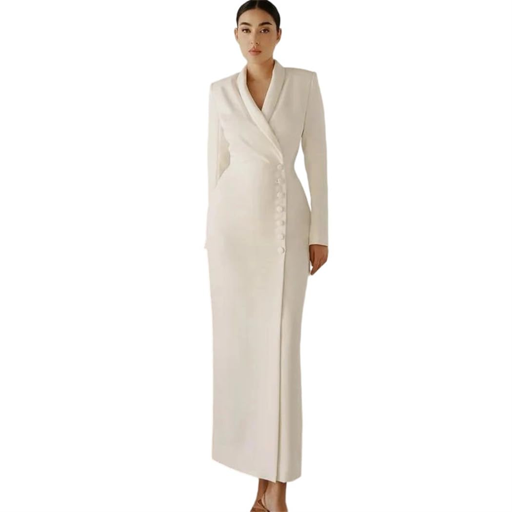 Womens Spring Set Solid Color Long-Sleeve Jacket with Skirt Fashion Suit