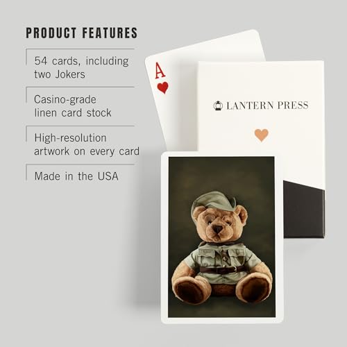 Baraja de cartas Teddy Bear tamaño póker 52 piezas miniatura 3