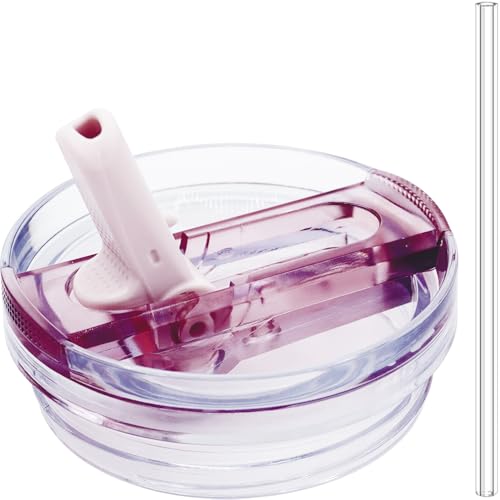 Dreamfocus 30 oz Leak Proof Flip Straw Lid Replacement for Stanley 30 oz Quencher H2.0 and ProTour Tumbler