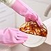 EINVARIOUS Gloves Kitchen Cleaning Dishwashing Soft Scrubber Rubber Dish Washing Tools Household