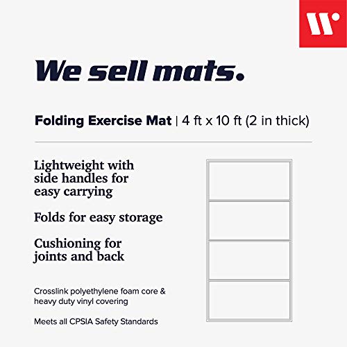 Ripley WE SELL MATS 4 FT X 10 FT X 2 IN PERSONAL FITNESS Y EXERCISE