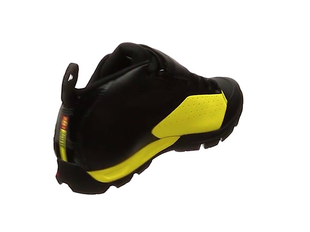 Mavi Black Cycling Shoe with Yellow Mavic Logo Men size 11.5, women 12.5 Mavic Men main image 4