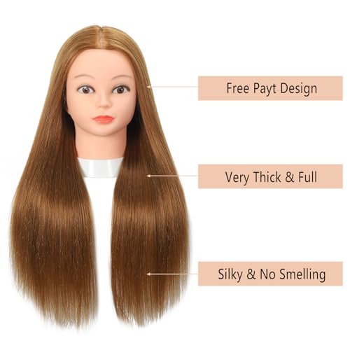 image for Opini Mannequin Head with 80% Human Hair - Straight, 26