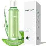 Aloderma Soothing Facial Toner made with 91% Organic Aloe Vera, Alcohol Free Toner for Face for Sens