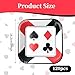 SENONAPO 120 Pcs Casino Party Supplies 7'' Poker Party Paper Plates Las Party Decorations for Poker Card Playing Club Casino Night Poker Game Theme Casino Birthday Party Decor