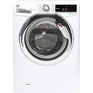 Hoover H-Wash 300 H3DS4855TACE Freestanding Washer Dryer, WiFi Connected, 8 kg/5 kg Load, 1400 rpm, White with Chrome…