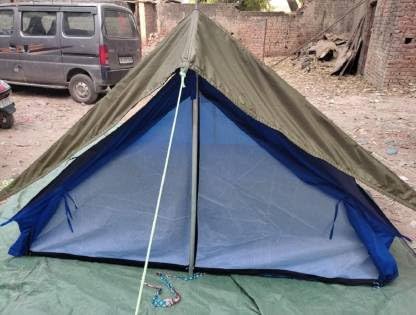 Image of 6 Persons Camping Tent Waterproof Spacious Outdoor Tent House for Camping Durable Tent House for Camping, Perfect for Your Next Adventure Green
