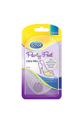 Scholl Party Feet Ultra Slim Coussinet en gel pour plante du pied Transparent 1 paire