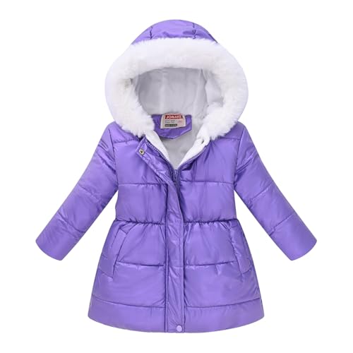 Winter Warm Down Coats for Boys Girls Kids Multicolor Waisted Printed Tie Dye Long Woolen Collar Women Coats Boy Clothes