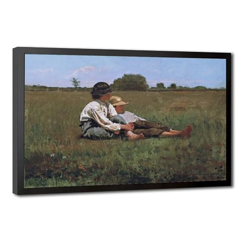Winslow Homer Poster Boys in A Pasture impression sur toile haut de gamme