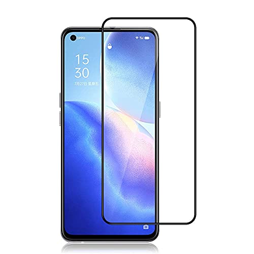 Image of Tempered Glass Screen Protector Compatible for Reno 6 Full Screen Coverage (Except Edges) and Free Complete Easy Installation kit