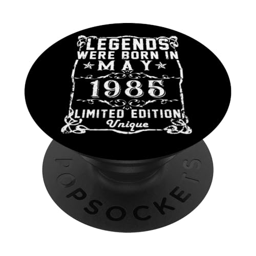 Cumpleaños Mayo 1985 Edición Limitada Regalo Legend May PopSockets PopGrip Intercambiable