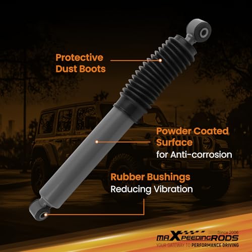 maXpeedingrods Steering Stabilizer for Jeep Wrangler JT Jeep Gladiator JL 2018-2025, G1 Version, Improve Handling Performance by maXpeedingrods - Image 2