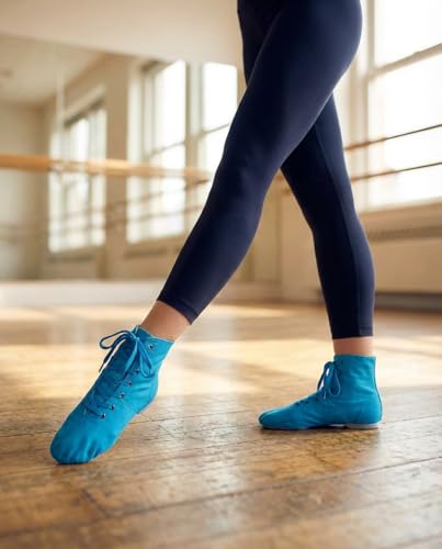 Image of MSMAX Womens Jazz Dance Boots Lace Up High Top Character Shoes for Women - Ankle Boots for Jazz, Theater, Stage Performance & Costume
