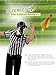 Flotory 7 Pcs Men's Official Referee Costume Set Challenge Flag Referee Hat Referee Shirt Football Penalty Flags for Football Games, 3 Sizes
