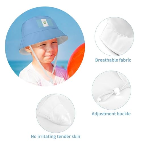 Kids Sun Hat Guatemala Flag Bucket Hat for Girls & Boys,Lightweight Nylon Packable Fun & Cool Reversible4