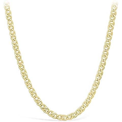 18 Carat/750 8 Curb Chain Yellow Gold Chain - Width 4 mm - Choice of Length - 60.00 Cover