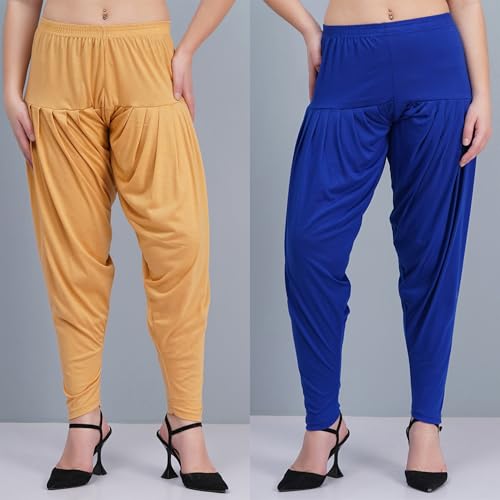 Image of Buy That Trendz Patiala Salwar for Women Viscose Patiala Pant Combo