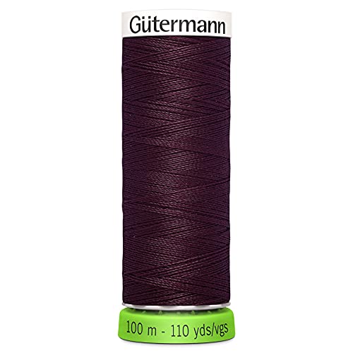 Gutermann 723860 130 Sew All 100% Recycled Polyester Thread 100mtr, Wine, OSFA