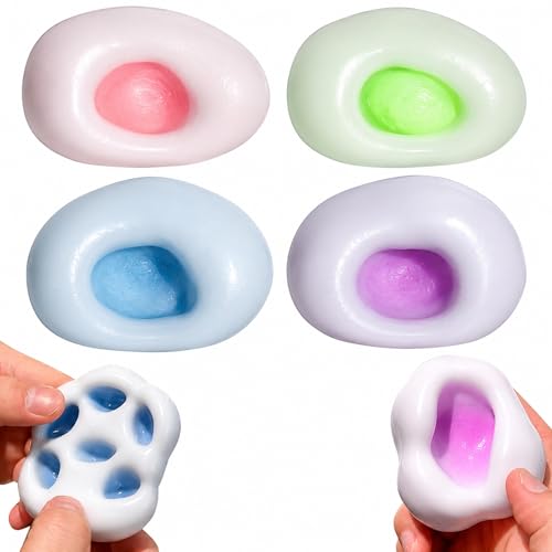 4 pièces Boule de Stress À Billes sous Vide Sand Glutinous Balle Anti Stress Boules De Sable Gluantes Anti-Stress Balle Anti-Stress Jouet Sensoriel pour...