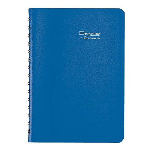 Brownline Daily Academic Planner, August 2015 to July 2016, English, Assorted Colors, 8-Inch by 5-Inch (Ca201.fasx-2016)
