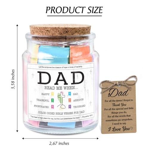 NewEleven-Fathers-Day-Gifts-For-Dad-Birthday-Gifts-For-Dad-From-Daughter-Son-New-Dad-Gift-Bible-Jar-For-Dad-Decorative-Glass-Inspirational-Scripture-Jar-with-92-Bible-Verse NewEleven Fathers Day Gifts For Dad Birthday Gifts For Dad From Daughter Son New Dad Gift Bible Jar For Dad Decorative Glass Inspirational Scripture Jar with 92 Bible Verse