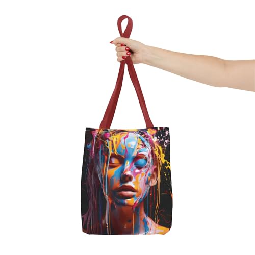 Painted ladies Head Shoulder Tote Bag for Travel,Work or Overnight weekender bag, lined inside 3 sizes 5 colors4