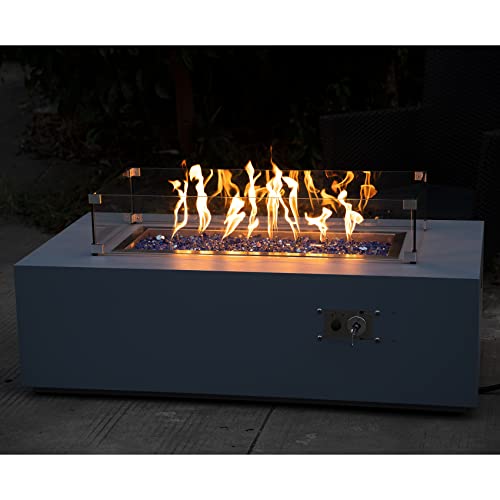 Stanbroil 10-Pound Fire Glass - 1/2 Inch Reflective Tempered Fire Glass For Fireplace Fire Pit, Cobalt Blue Reflective #TOP6