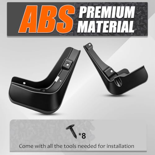 Image of Mud Flaps Splash Guards for 2023 2024 2025 2026 Toyota Prius, Durable ABS Mud Guards, Protects Against Mud, Rocks, and Debris (4PCS)