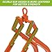 Insaga 32'' Log Hook 2/4 Log Tongs for Tractor Heavy Duty Logging Tools Enhanced Swivel Log Grapple for Trucks, Tractors, ATVs (32''-4Claw-Swivel)