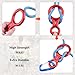 JEELAD 35KN Rescue Figure 8 Descender Climbing Gear Downhill Rappelling Rope Aluminum Alloy for Rock Climbing Training Emergency Aerial Yoga (Red 35KN- 2 Pack)