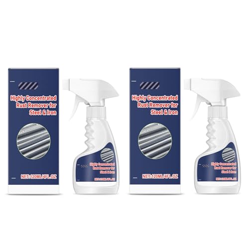 Dissolvant de Rouille Haute Performance Pour Métal, Highly Concentrated Steel Rust Remover, Antirouille Haute Concentration pour Acier Inoxydable, Métal | Action Rapide | Contient du Borax (1)