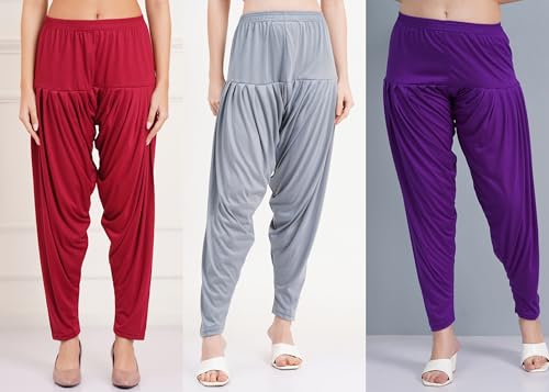 Image of Buy That Trendz Patiala Salwar for Women Relaxed Fit Viscose Patiyala Salwar Harem Bottom Pants