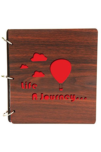 Image of Sehaz Artworks LifeaJourney-9X8 80 Photos Wooden Photo Album for memorable Gift on Boyfriend Girlfriend Birthdays, Valentines day, Anniversary, Cute Gift for couples