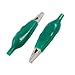 uxcell 10 Pcs Insulated Electrical Alligator Clips Medium-sized Green Clamps for Test Clamp