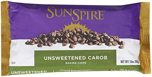 SunSpire Unsweetened Carob Baking Chips, 10 Ounce